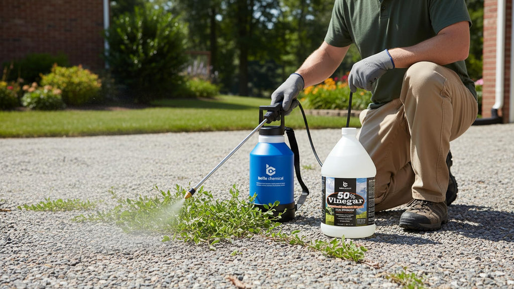 Belle Chemical 50% Pure Concentrated Vinegar - 125x Stronger - Indoor and Outdoor Cleaner (256 Fl Oz)