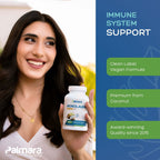 Palmara Health Premium Monolaurin 1,200mg per 2 capusle Serving, 1 Pack (100 Capsules)