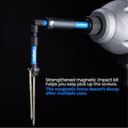 ToolAnt 2" Impact Torx & Hex Shank S2 Steel Magnetic Bits, CNC Machined Tips, 25-Pack with Storage Box