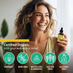 (2 Pack) Organic Vitamin D3 K2 Drops with MCT Oil Omega 3, Maximum Strength Vitamin D Liquid 5000 IU, No Fillers, Non-GMO Liquid D3 for Faster Absorption and Immune Support (Pineapple, 2 Fl Oz)