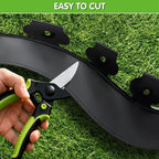 Landscape Edging, Garden Edging Border No Dig 2" Tall x 20'with 20 Stakes, Plastic Edging for Landscaping Border - Easy Install & Cut, Flexible for Flower Beds, Lawn, Yard, Paver