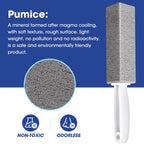 AZEN 10 Pack Pumice Stone for Cleaning, Pumie Scouring Stick with Handle, Pumice Stone Toilet Bowl Cleaner, Hard Water Stain Remover for Toilet, Bathroom, Kitchen Sink, Grill
