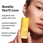 Timeless Skin Care Vitamin C Serum with Vitamin E & Ferulic Acid - Brightening Serum - for Oily & Dry Skin - Fragrance-Free - 1 oz