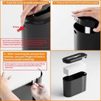 Yieach Touchless Paper Towel Dispenser for Countertop,Home,Bathroom and Kitchen,Black Commercial Multifold Paper Towel Dispenser for Z-fold,Folded,Trifold,Napkin,C fold,Tri Fold Hand Towels Holder