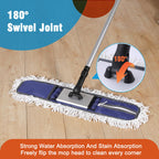 CLEANHOME 24" Commercial Dust Mop for Floor Cleaning Heavy Duty