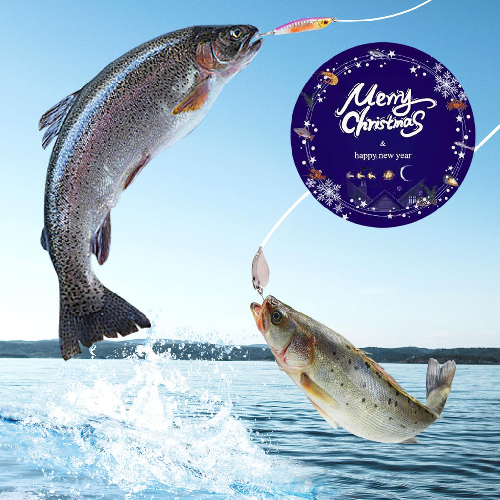 Lihome Fishing Advent Calendar 2026, 24-Day Fishing Lure Set, Gifts for Men
