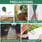 Maxsolve 2 Pack Soil Tester, 3-in-1 Plant Moisture Meter Light & PH Tester