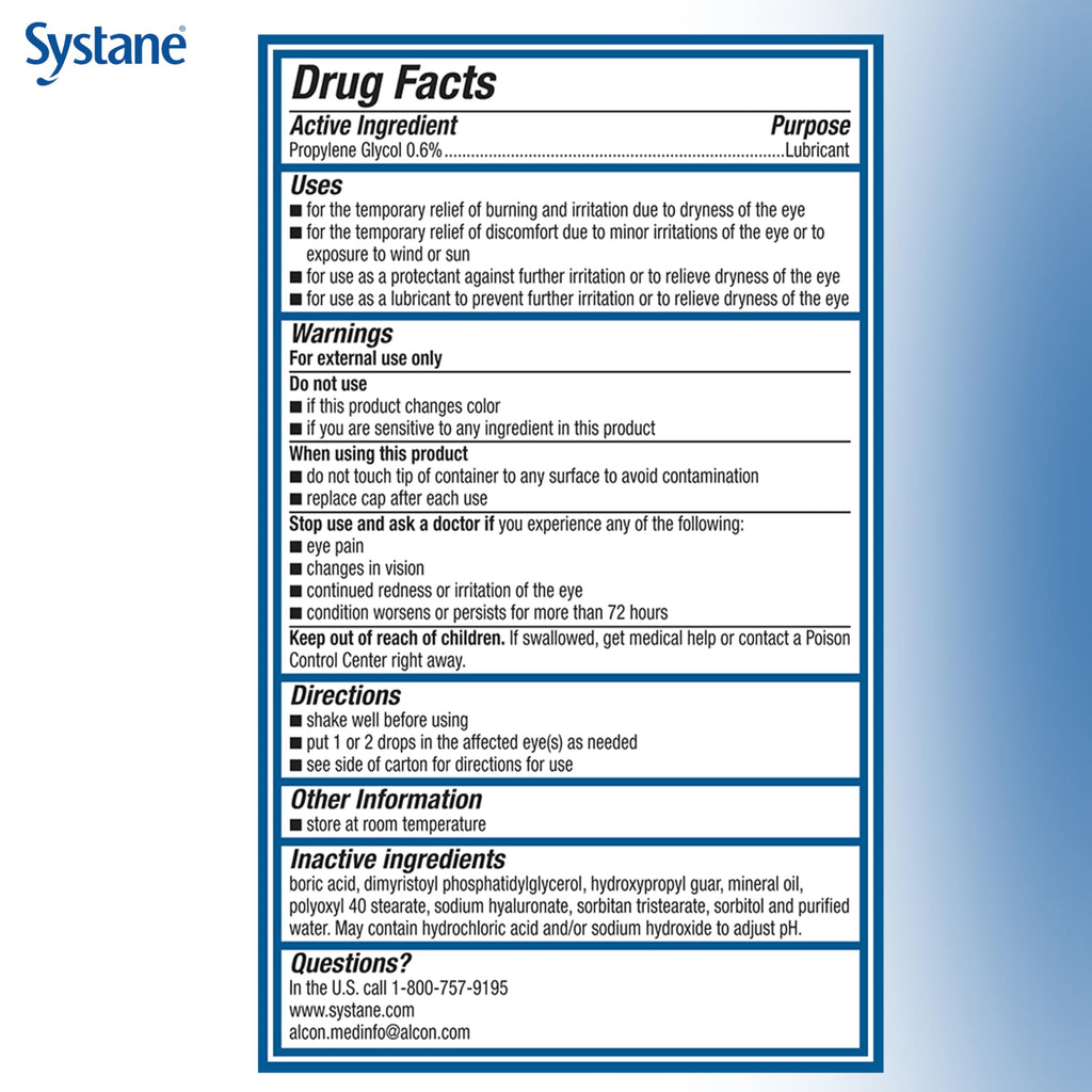 Systane PRO PF Lubricating Eye Drops for Dry Eyes, 0.34 Fl Oz