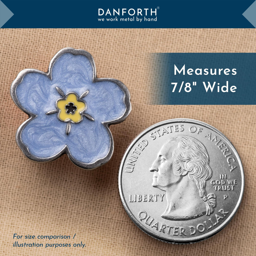 Danforth Forget-Me-Not Lapel Pin | Pewter Handcrafted in USA
