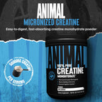 Animal Creatine Monohydrate Powder - Micronized Creatine for Women and Men, Supports Muscle Growth, Strength, Endurance, Recovery and ATP Production, Gym & Workout Supplements - Unflavored, 1kg