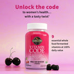 Garden of Life Vitamin Code Women’s Multivitamin Gummy with Iron: Folate, Biotin, D3 & B12 for Hair, Skin,Nails Probiotics for Immune Health, Non-GMO, Gluten-Free, 90 Cherry Gummies (Pack of 2)
