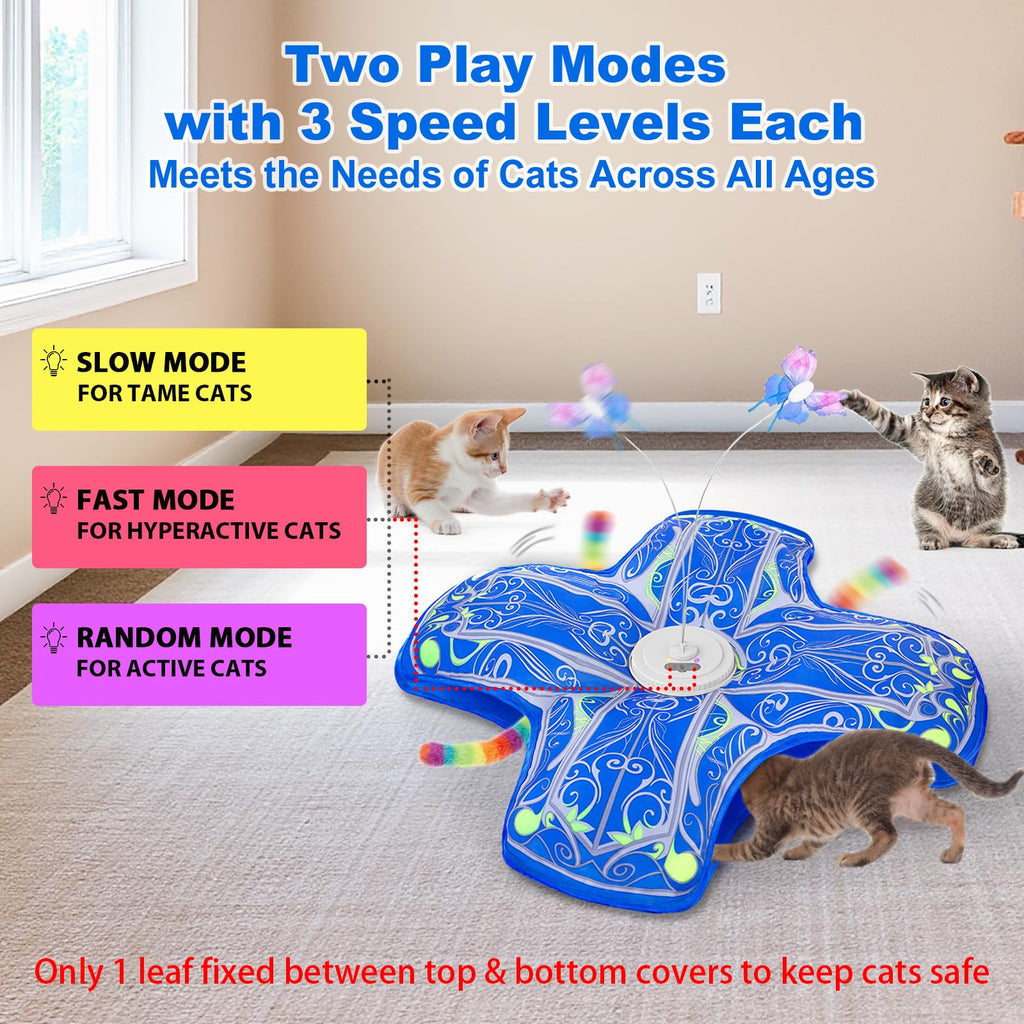 Qraxond Interactive Cat Toys for Indoor Cats,Automatic Kitten Tunnel Toy