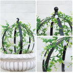GOOOXIM 12.6x17.5 Inch Garden Obelisk, 2-Pack Outdoor Topiary Frame