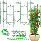 6 Pack Tomato Cage for Garden & Pots, Rust-Resistant Metal Plant Support