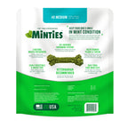 Minties Mint Dental Chews for Dogs, Medium Breeds 25-50 lbs, 40 Ct
