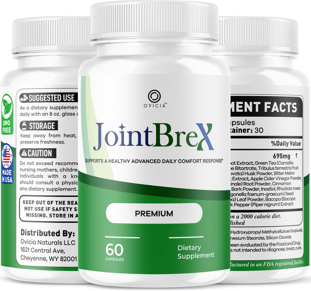 JointBrex Capsules - Official JointBrex Pills Advanced Support for Maximum Strength, All Natural Ingredients Premium Vitamins for Overal Health & Wellness Reviews, 60 Capsules for 1 Month