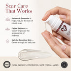 HealFast Silicone Scar Gel & Cream for Surgical Scars - Medical Grade Scar Treatment & Removal for Keloid, Acne, Burns, C Section, Stretch Marks - Physician Formulated Advanced Silicone Gel for Scars
