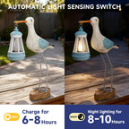 QZJDDZSW Solar Seagull Statues for Garden and Home Decor,Funny Garden Decor Beach,Pool,Patio,Lawn,Yard,Porch,Perfect Garden Gift