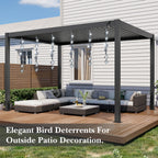 CHONOVO 9 Discs 3 Pcs Bird Deterrents for Outside, Bird Repellent Device