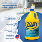 Zep Neutral PH Industrial Floor Cleaner - 1 Gallon - ZUNEUT128 - Concentrated Pro Trusted All-Purpose Floor Cleaner (Pack of 2)