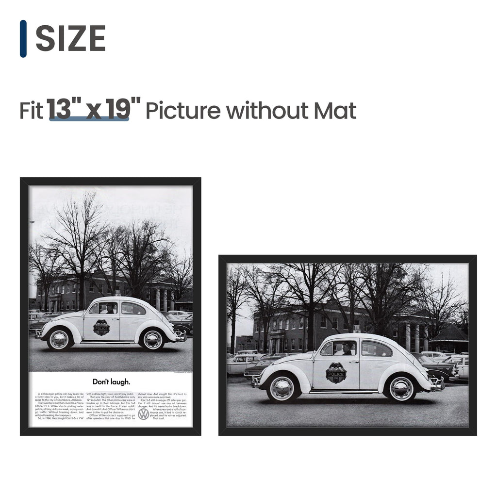 ENJOYBASICS 13x19 Picture Frame, Wall Gallery Frames Set of 2, Black