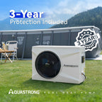 Aquastrong 22,000 BTU Inverter Swimming Pool Heat Pump, 7,000 Gallons Electric Pool Heater for Above Ground and Inground Pool, WiFi Capable Timer, Heating and Cooling Pool Heater 120V