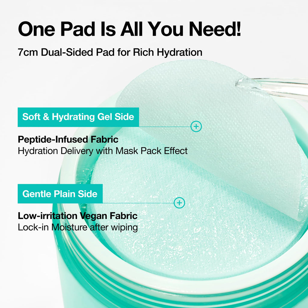 ANUA PDRN 100 Hyaluronic Acid Pad, Glow-Plumping Korean Face Pad for Daily Skincare & Makeup Prep, Dual-Sided Toner for Radiant Skin & Deep Hydration, Korean Skin Care (180ml, 60 Pads)
