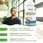 Palmara Health Extra Strength Monolaurin 1,600mg per Serving, 800mg per Capsule