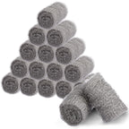 Alabrocon Bulk Steel Wool Roll Kit, Steel Wool 0000 15PCS, 15 Pack × 1.6FT