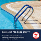 Neoprene Zippered Pool Handrail Cover 6 Feet Slip Resistant Rail Grip for Swimming Pool Hand Railing Cover