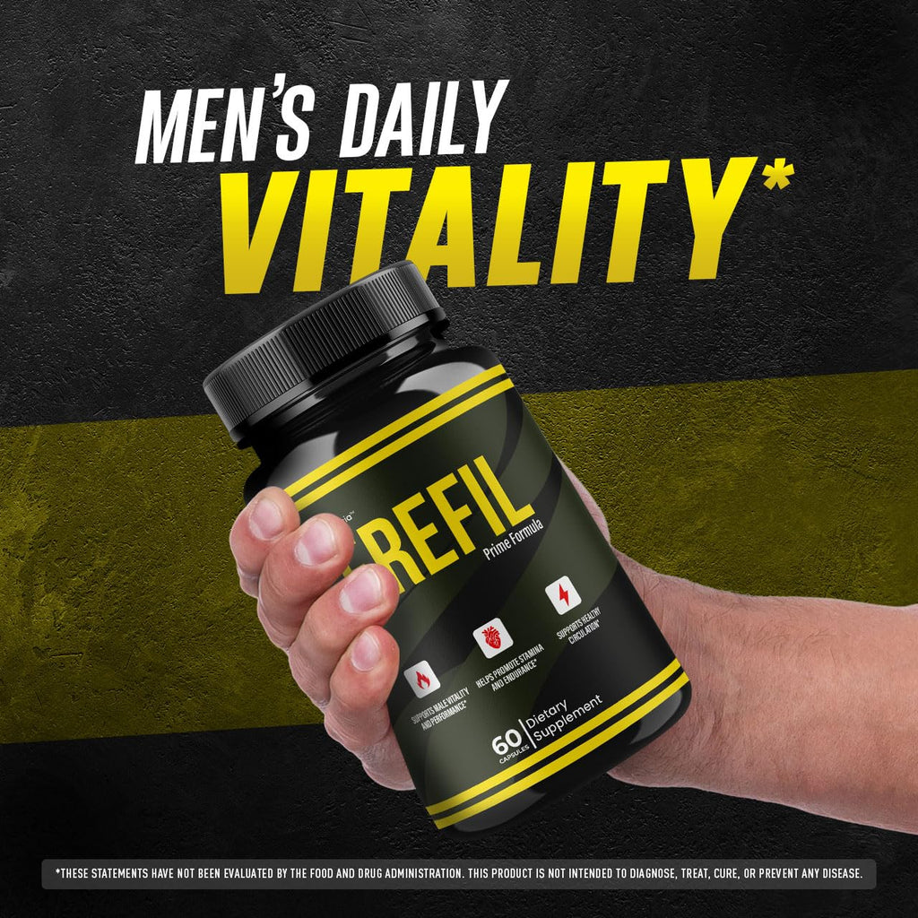 Erefil Capsules - Official Erefil Pills Advanced Premium Formula Support Maximum Strength, All Natural Ingredients Vitamins for Overall Health & Wellness Reviews, 60 Capsules for 1 Month