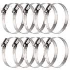 OURU 10PCS Hose Clamps Stainless Steel Adjustable 1-5/16"-2-1/4"(33-57mm)