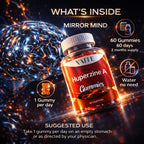 Huperzine A Supplement 200 mcg Gummies - Brain Supplements for Memory and Focus, Supports Cognitive Function & Mental Clarity - for Men, Women & Seniors - Non-GMO, Gluten-Free, 60 Vegan Chewables