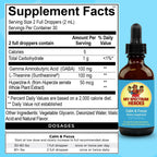 My Spectrum Heroes Calm & Focus Supplement Drops - Brain Support with L-theanine, GABA, Huperzine A - Enhance Focus for Kids or Adults - Boost Concentration for Kids & Teens - 2.02 FL oz. (60 ml)