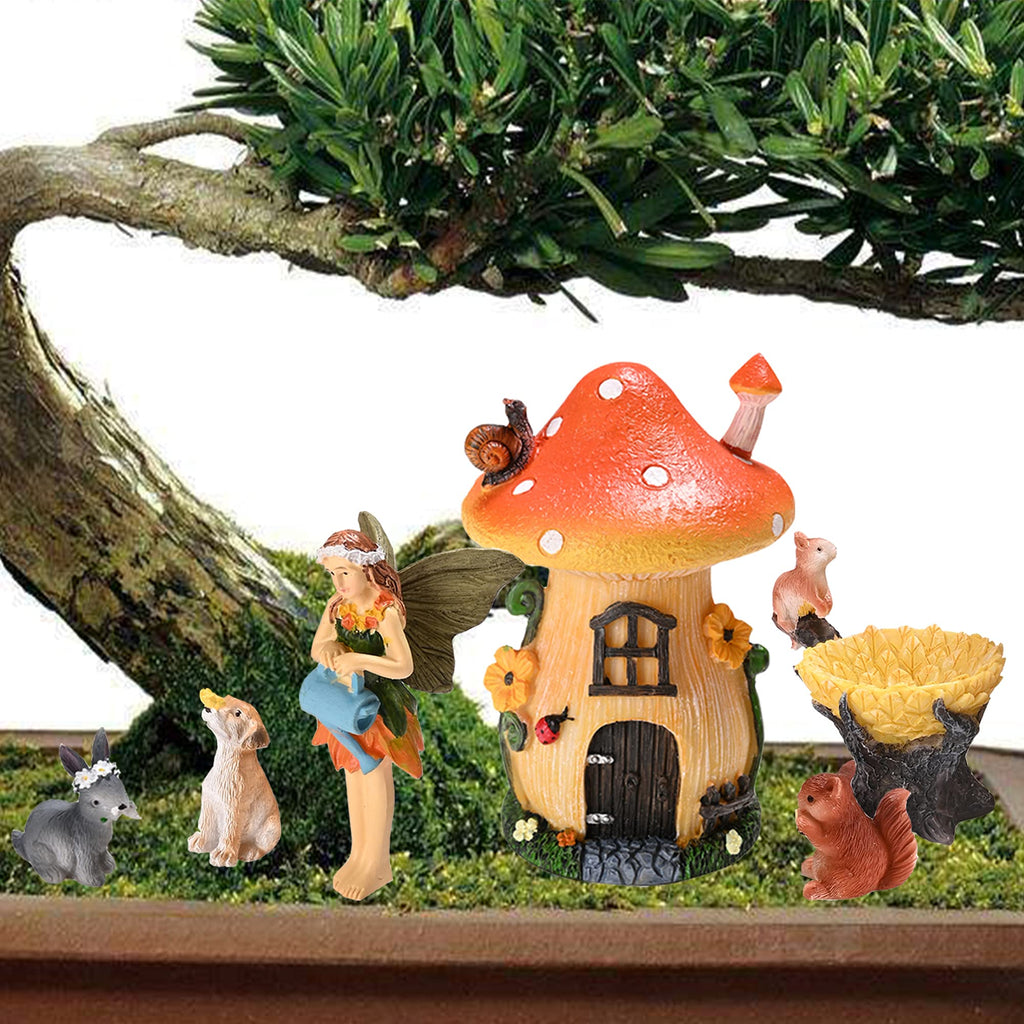 Sparkle Race Fairy Garden Accessories Kit with Miniature Figurines