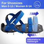 Briliantwerk Lawn Aerator with Adjustable Straps - for Lawn Aeration or as Screed Shoes - Lawn Aerator Shoes as Perfect Aerator Lawn Tool - incl. Two Nail Lengths - Lawn dethatcher - epoxy Shoes