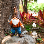 WONDHOME Funny Garden Gnome Statues 7", Armed Gnomes Tactical Guarding Gnomes Figurine with Weapon for Outdoor Yard Home Office Decor - Gifts for Men Dad Women Birthday Christmas