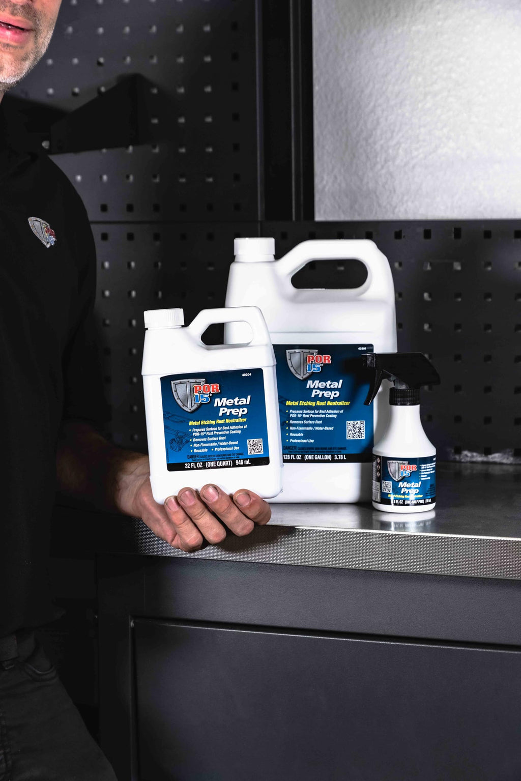 POR-15 Stop Rust Preparation System -Cleaner Degreaser and Metal Prep, Non-flammable and Water-based, 128 Fluid Ounces, 1-gallon each