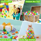 60PCS Small Hatching Dinosaur Eggs for Dinosaur Birthday Party Favors Bulk