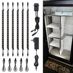 TORCHSTAR 6pcs 12 Inch LED Safe Lighting Kit, Motion Sensor, 5000K