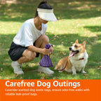 Amazon Basics Premium Dog Poop Bags, 600 Count, Enhanced Leakproof, Premium Lavender Scented