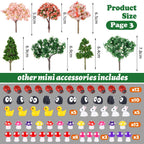 HIYZI 109 Pcs Fairy Garden Accessories Miniature Fairy Figurines Kit