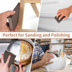 8 Pack Sanding Sponge Block, Wet Dry Sandpaper Sand Paper for Drywall Wood