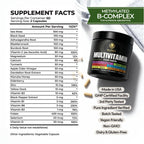 Alpha Tribe Multivitamin for Men with Sea Moss, Black Seed Oil, Ashwagandha, Turmeric Bladderwrack, Burdock,Vitamin C, Elderberry, Manuka, Yellow Dock | Daily Men's Vitamins and Minerals Supplement