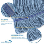 KLEEN HANDLER Heavy Duty Commercial Loop End Mop Head Replacement 6 Pack