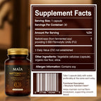 Maia Nattokinase Supplement, with 5000 FU, Supports Arterial Cleanliness and Heart Health, Promotes Healthy Circulation, Added Vitality and Wellness, Plant-Based Capsules, Zero Sugar, 60 Capsules