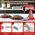 Meat Tenderizer Attachment for Kitchenaid Stand Mixer, Meat Tenderizer Machine for Kitchenaid Mixer Accessories, Meat Tenderizer with Stainless Steel Gears by Cofun