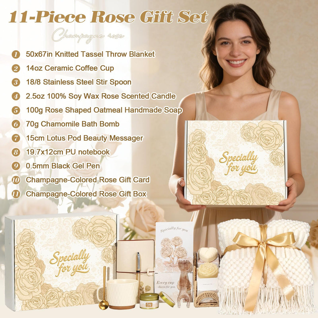 Gifts for Womens Birthday Gifts for Women Self Care Gift - Thinking of You Relaxation Gift Spa Gifts Baskets for Women, Get Well Comfort Gifts for Her Mom Wife Daughter Sister Girlfriend Best Friend