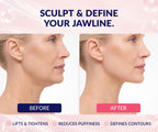 Stylia V Line Lifting Collagen Face Mask - Lift, Firm & Contour Jawline - Double Chin Strap with Hyaluronic Acid & Aloe - Neck Tightening and Lifting Mask - Jawline Shaper Face Lift Tape (10PC)