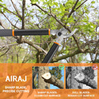 AIRAJ PRO 18"Mini Loppers,Heavy Duty Tree Trimmer with 1.5 Inch Cutting Capacity,Branch Cutter with SK5 Steel Blade,Garden Loppers with Non-slip Handle for Garden Farm Orchard